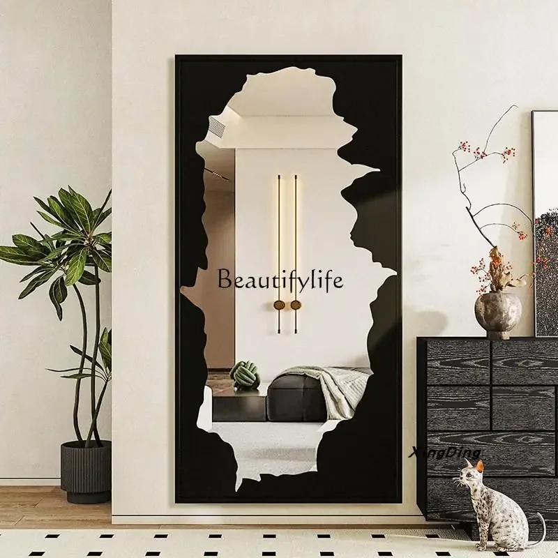 

LJYInternet celebrity floor-to-ceiling full-length mirror wall-mounted French home living room wall-mounted decorative mirror