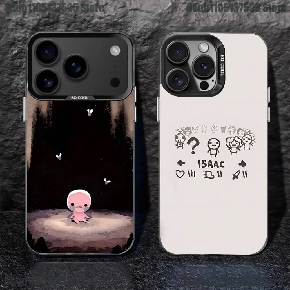 

The Binding of Isaac Phone Case For iPhone 17,16,15,14,13,12,11,Pro,XS,Max,Plus,Mini,SE4,E Black Matte Shockproof Cover