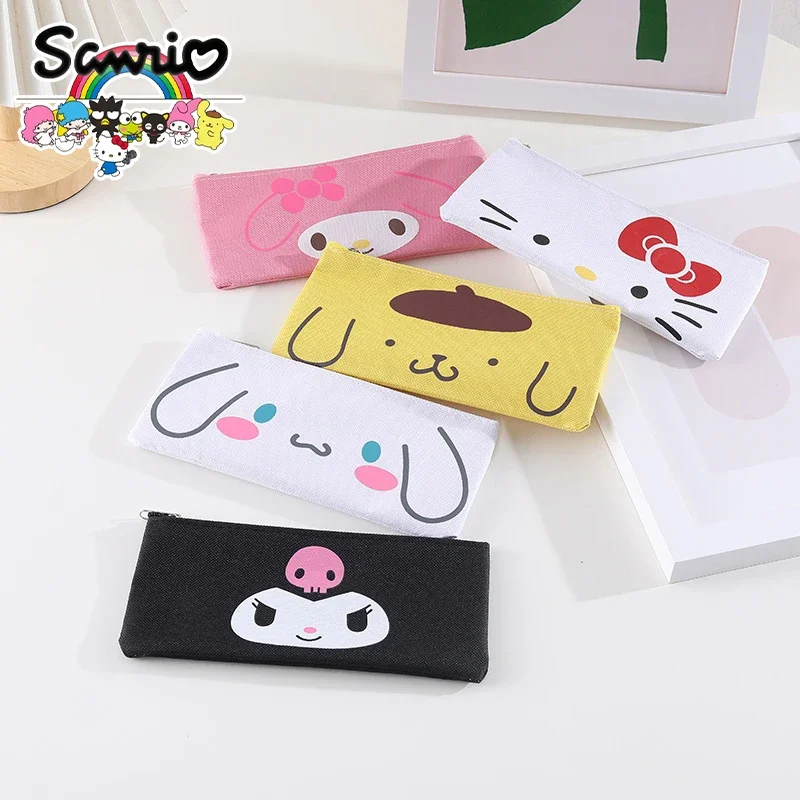 Sanrio Hello Kitty กระเป๋าดินสอ Kuromi Cinnamoroll การ์ตูน Tationery Organizer กระเป๋าเก็บนักเรียนเครื่องเขียนของขวัญ