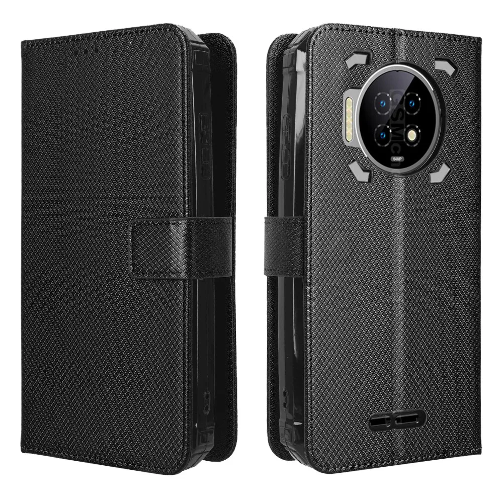 For Oukitel WP19 Luxury Flip Diamond Pattern Skin PU Leather Wallet Stand Case For Oukitel WP19 WP 19 OukitelWP19 Phone Bag