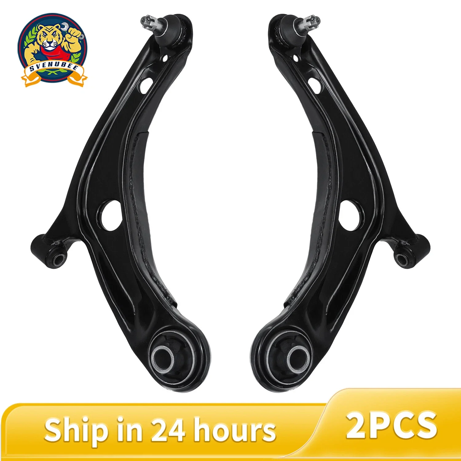 Svenubee Front Lower Control Arms with Ball Joints 2pcs Suspension Kit for Toyota Prius C Yaris Scion xD 2007 2008-2019