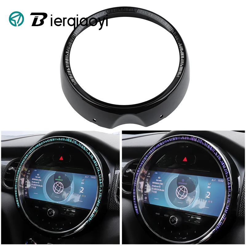 

Auto Accessories Central Console Screen Decorative Frame Cover For MINI Cooper ONE JCW F55 F56 F57 Car Instrument Panel Trim