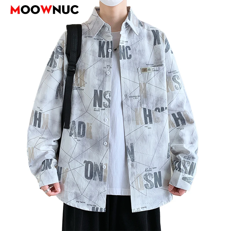 

Casual Shirt Long Sleeve Shirt For Men Men's Streetwear Mens Clothing Camisas Blouse Spring Autumn Streetdress Hombre Plus Size