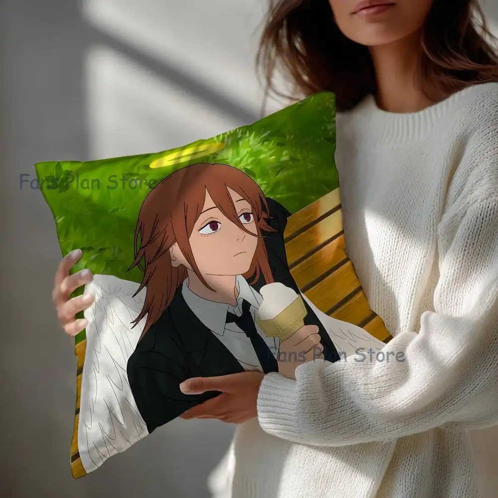 C-Chainsaw Angle Pillow Case For Sofa Decor Car Office Room Printing Cushion Cover Decorations and Protector