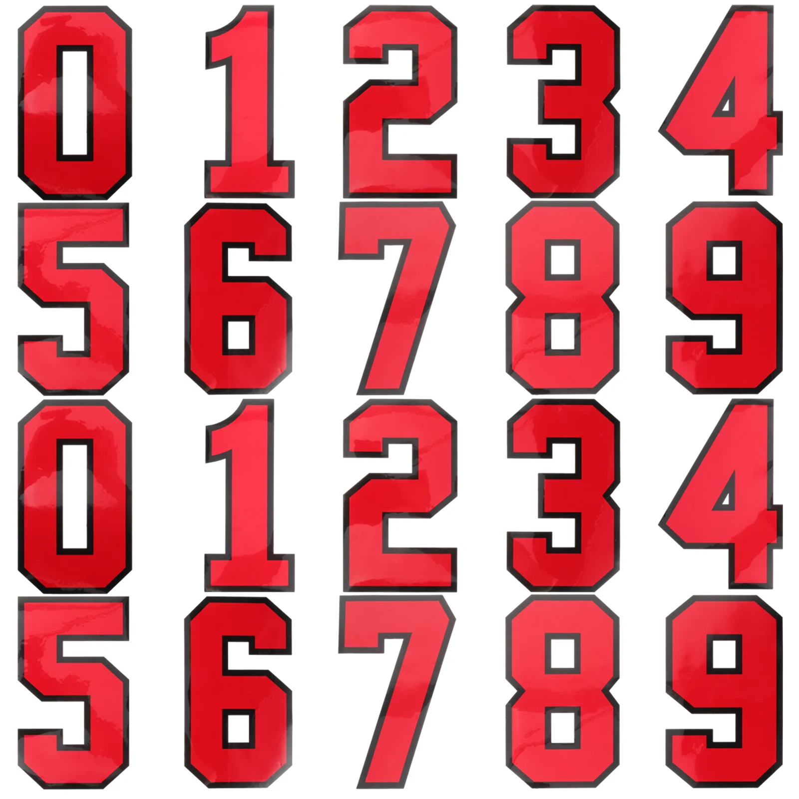 

20Pcs Embroidered Number Patches Decorative Sewing Appliques for Jackets Backpacks Wallets Hat DIY Cloth Decor