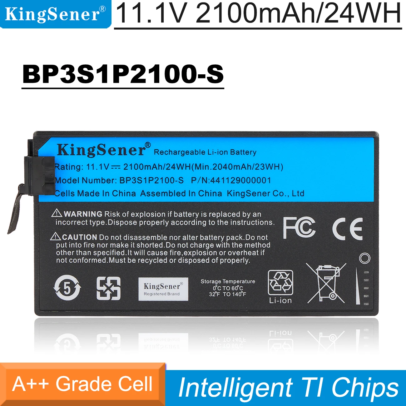 

KingSener New BP3S1P2100-S Laptop Battery for Getac V110 Rugged Notebook BP3S1P2100 441129000001 11.1V 2100mAh/24WH