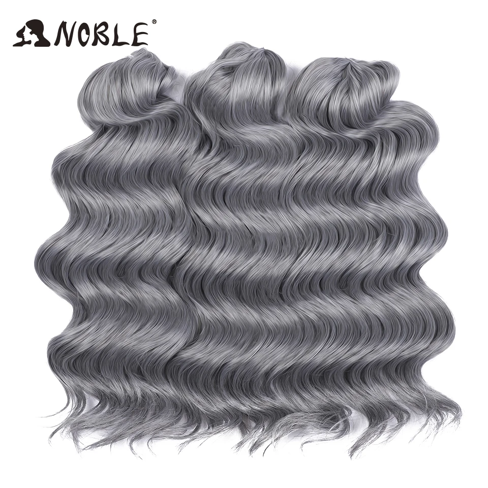 Noble Hair Twist Crochet Lockiges Haar 16“ Regenbogenfarben Tiefe Welle Flechthaar Ombre Blond Wasserwellen Flechthaarverlängerungen – Detail 19