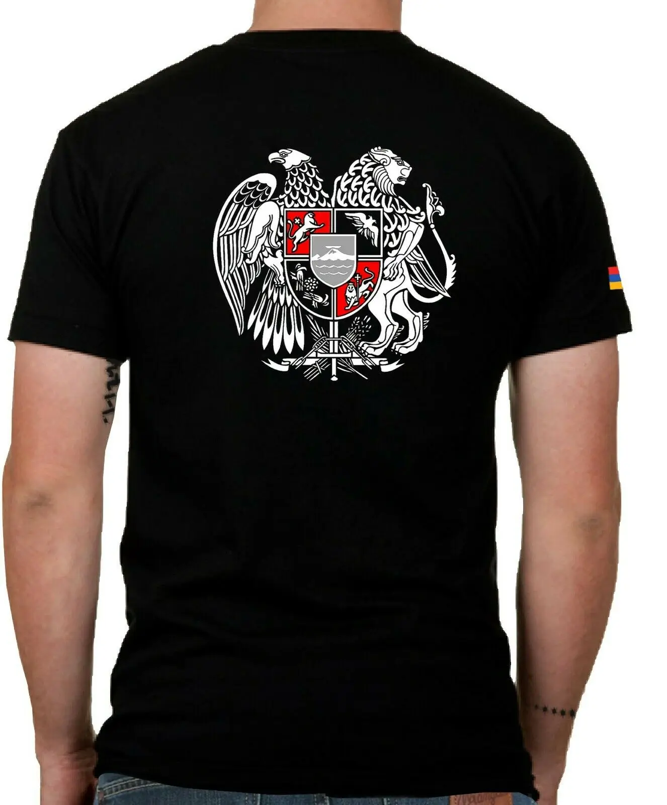 Armenian Power Coat of Arms T-Shirt. Summer Cotton O-Neck Short Sleeve Mens T Shirt New S-3XL