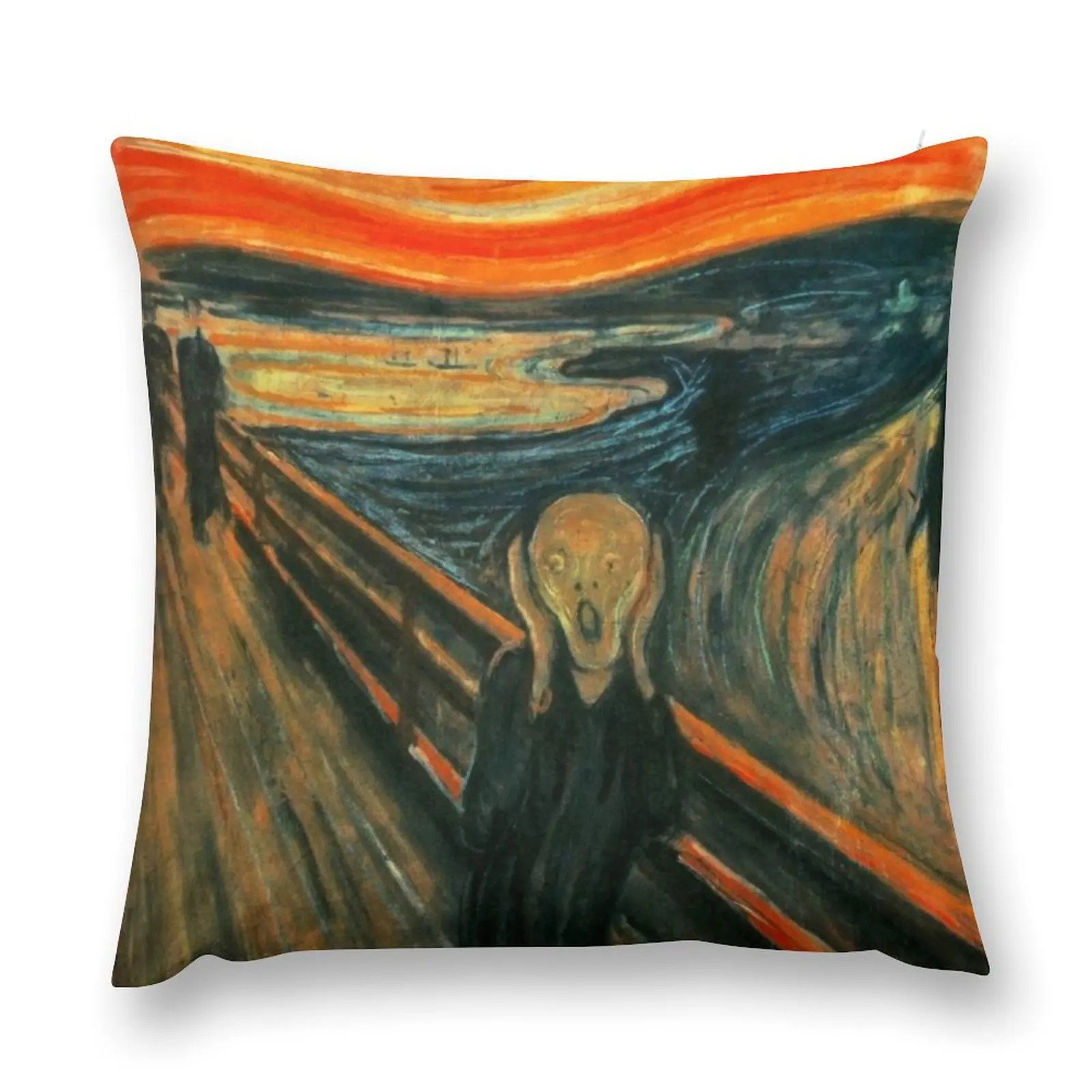 The Scream' by Edvard Munch An Icon of Modern Art and Halloween Throw Pillow Sofa Cushion Cover Christmas Pillow pillow