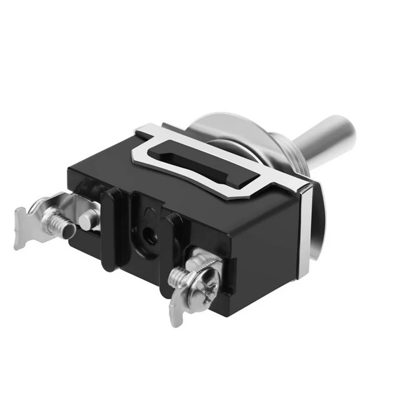 2PCS SPST Waterproof Toggle Switch DC 12V-24V 15A 250V Marine Heavy Duty 2 Pin ON Off Spade Terminals for Automotive Car Boat