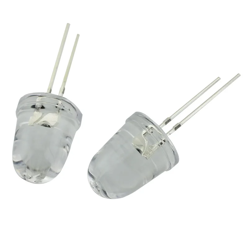 F10/10Mm Kogel Hoofd Vorm 10 Graden 840-850NM Infrarood Zender Buis Led Infrarood Monitoring Rood Licht Infrarood Vullen licht