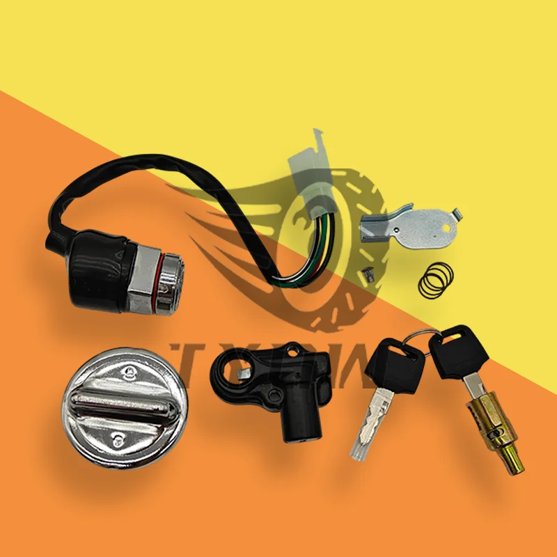 

DAX Lock set Motorcycle Key Switch Fuel Tank Cap Seat Lock For Honda DAX CT70 ST50 50CC Bike