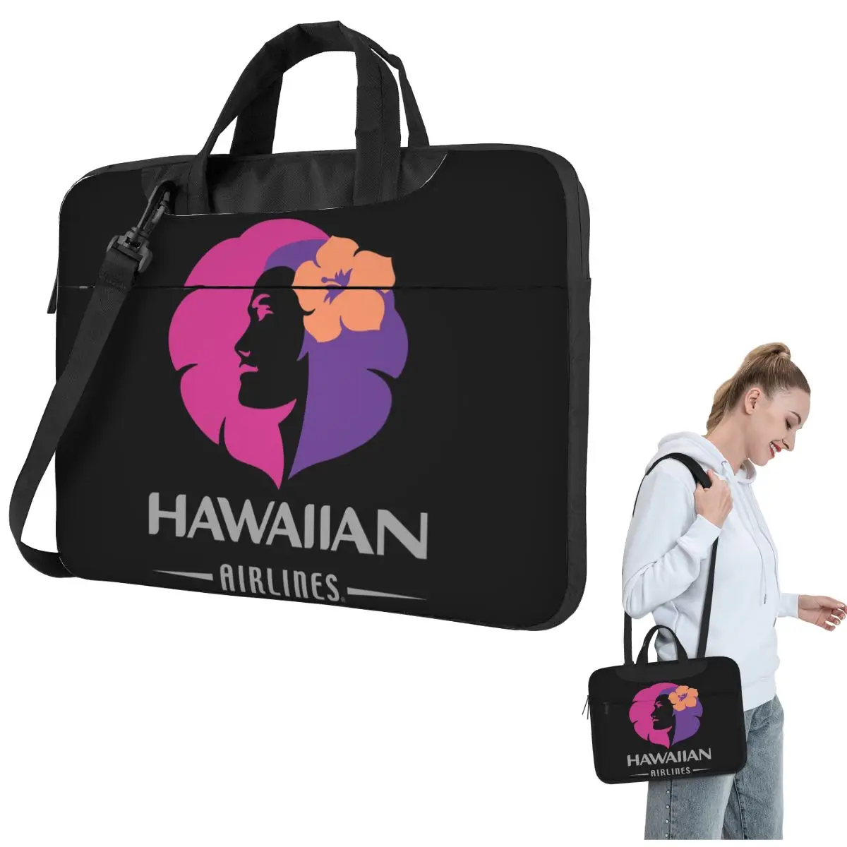 Hawaiian Airlines Herc Travel End Of Southern Summer Sale Bolsa para laptop à prova de choque Bolsa para computador 13 14 15,6 polegadas Bolsa para laptop