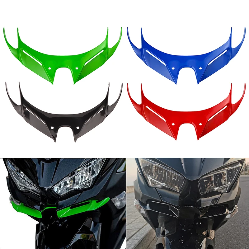

1 Piece Mouth Shell Cover Protection Guards For KAWASAKI Ninja250 NINJA400 2018-2023 Motocycle Front Wing Fairing Winglets