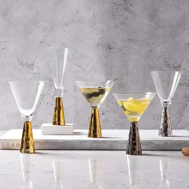 US Artland Light Luxuries Crystal Wedding Champagne Coupes Flutes Best Red Wine Glass Bar Cocktail Cup Diamond Creative Goblet