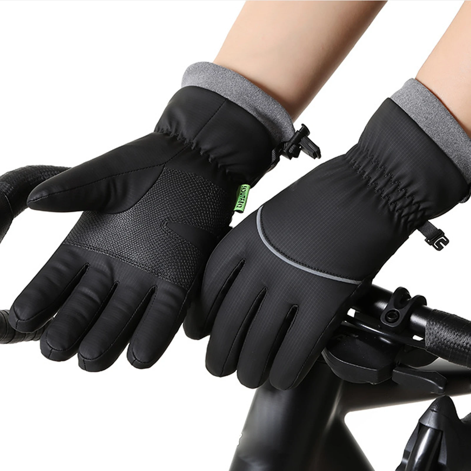 

Winter Gloves For Outdoor Skiing Riding Warm Windproof Rainproof Gloves with Touchscreen Fingers Full Palm Anti-Slip