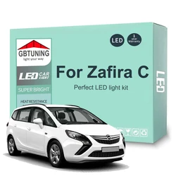 Vauxhall Opel,zafira,tourer c,Canbusドーム,車のヘッドライトアクセサリー用のLEDインテリアライトキット,2012-2016, 2017,15個