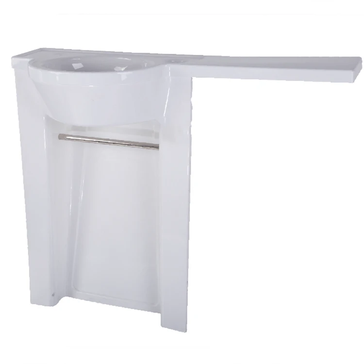 Durable White Camping Accessories Acrylic Sinks Pull Out Faucet And Drain Optional Accessories Optional For Motorhome