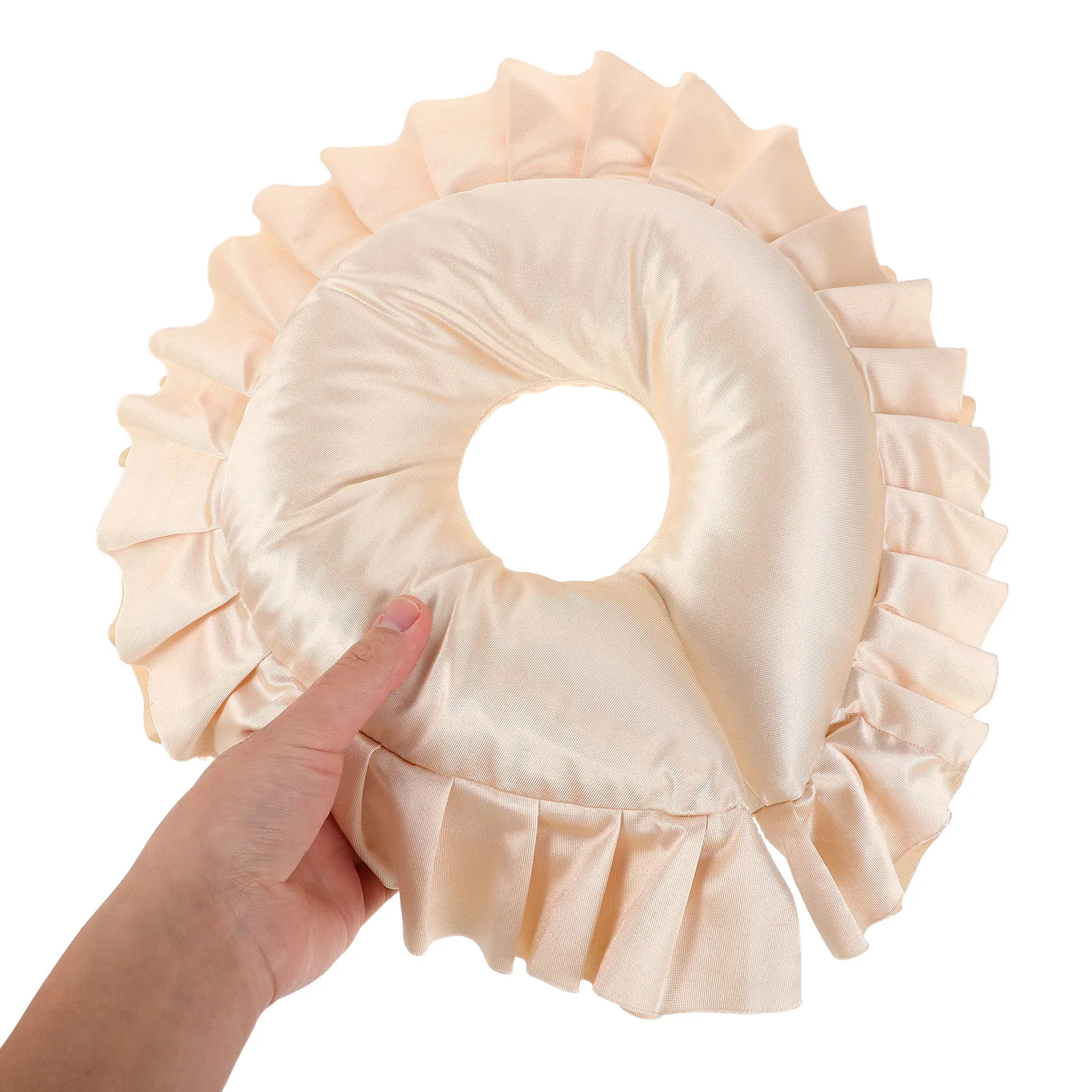 

U Shaped Beauty Salon Massage Bed Facial Cushion Ice Silk Neck Support Removable Spa Face Pillow Universal Headrest for Facial