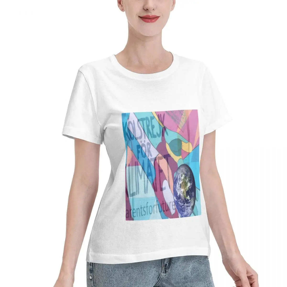 Discount Skolstejk For Klimatet Women's T-shirt Layering Top Comfy Daily Top