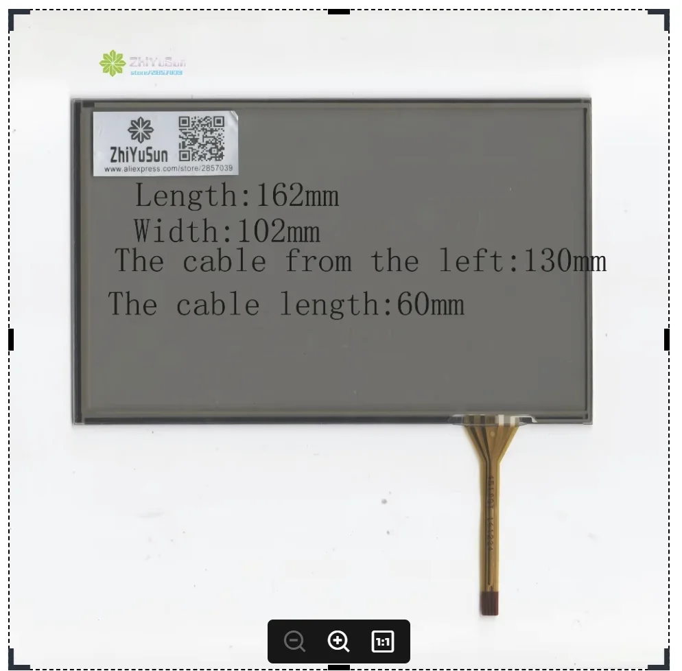 4510GT  7inch  162mm*102mm  4 line touch screen panel 162*102 Sensor glass  for GPS CAR compatible