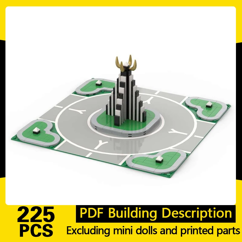 

City Street View Model MOC Building Bricks PM003 Modern Art Modular Technology Gifts Holiday Assemble Children Toys Suit