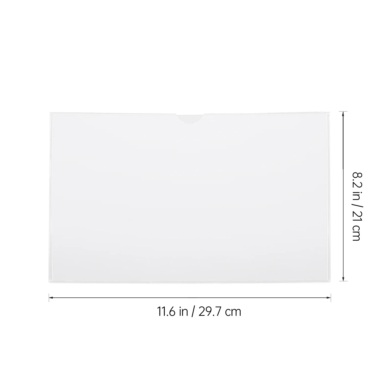 

2pcs Acrylic Display Box Clear Wall Rack A4 Paper Cards Holder Storage Organizer Home Use Smooth Safe Design