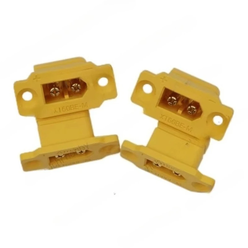 10PCS XT60BE-M Connector with Fixing Seat Mountable Male Plug Suitable for XT60 Series Connectors for Drone RC Model Accessories