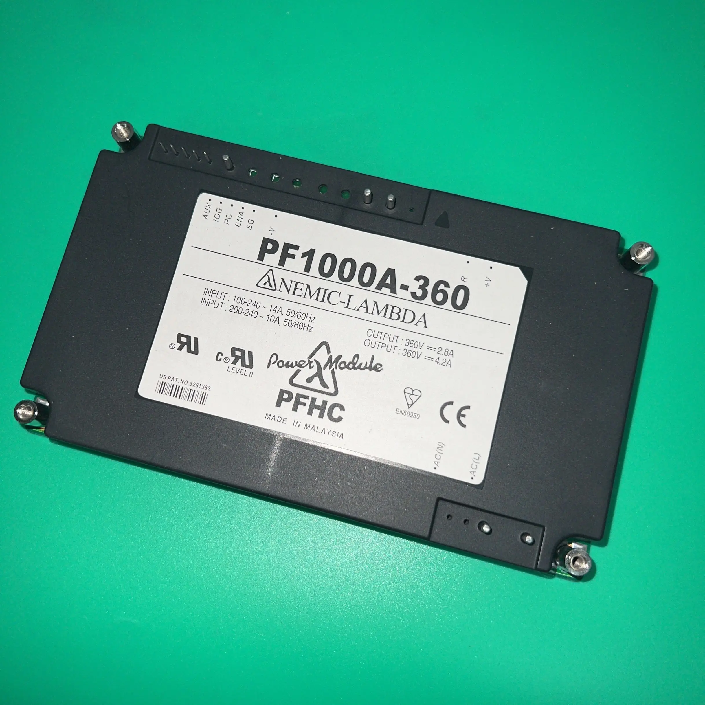 

PF1000A-360 DC-DC POWER MODULE PWR CORRECTI0N MOD 360VDC PF1000A360 NEMIC-LAMBDA PF1000-A360 PF 1000A-360