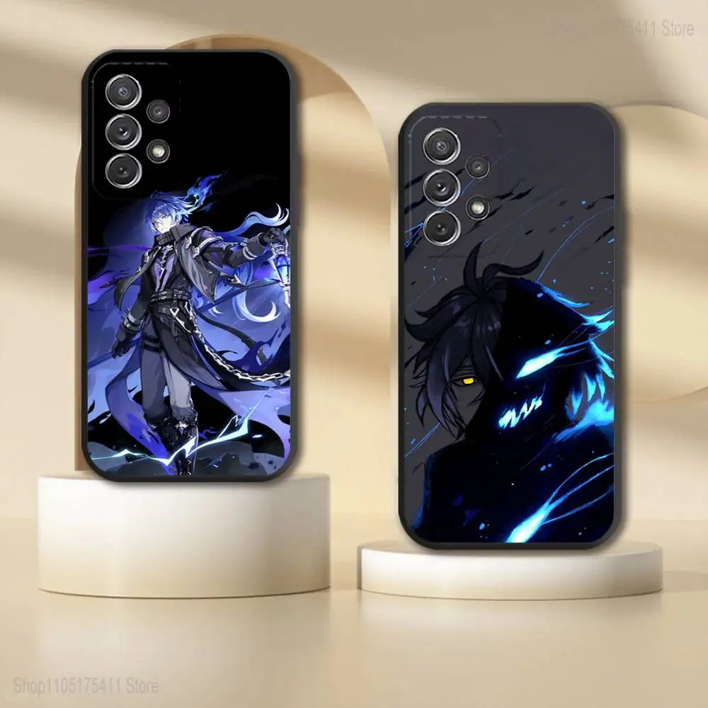 

Genshin Impact F-Flins Phone Case For Samsung S 25,24,23,22,30,21,10,9,Ultra,Plus,Lite,FE,4,5G Black Soft Case