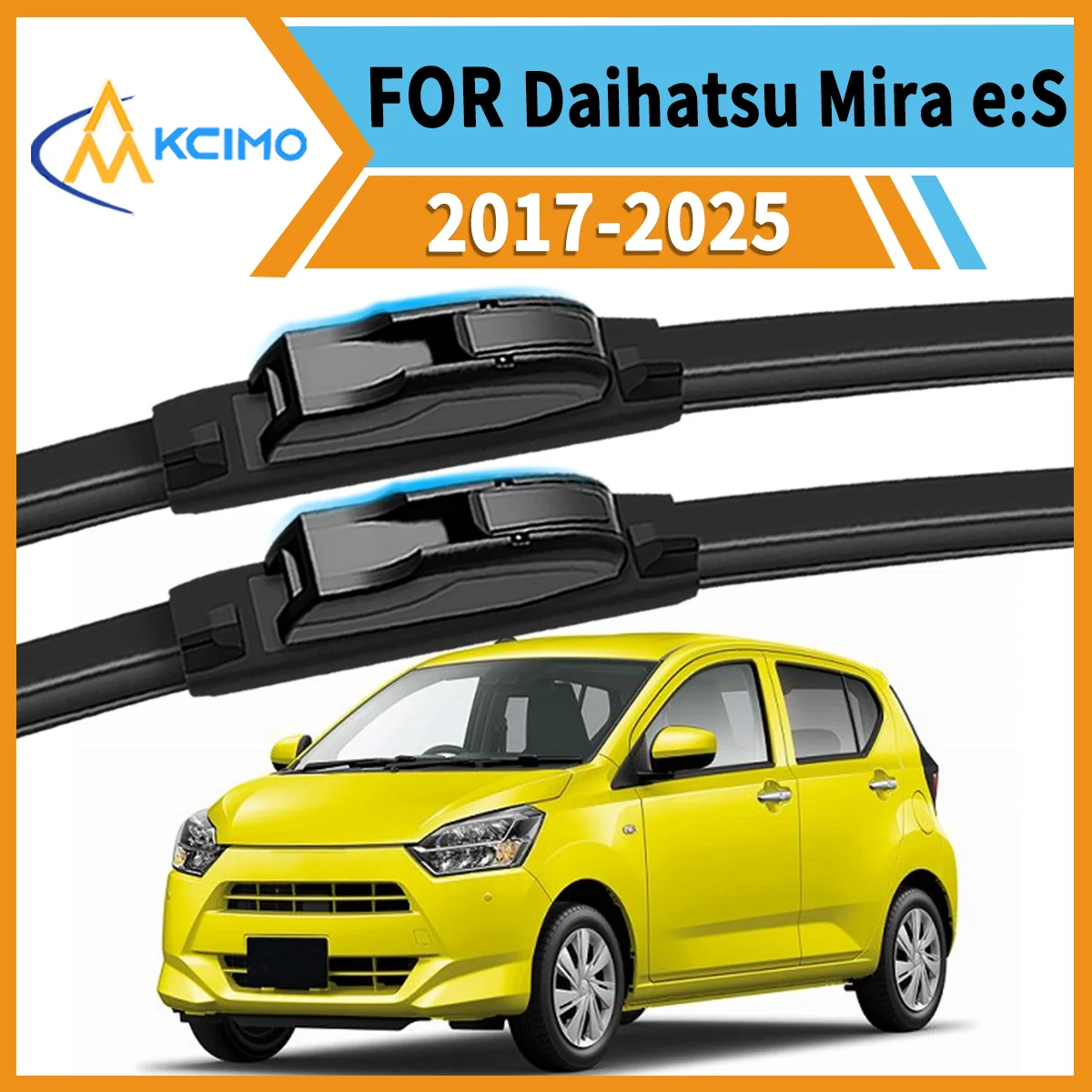

Front Wiper Blade Set(Pair) For Daihatsu Mira e:S LA350 2017-2025 Windshield Wipers Long-Lasting Easy Install