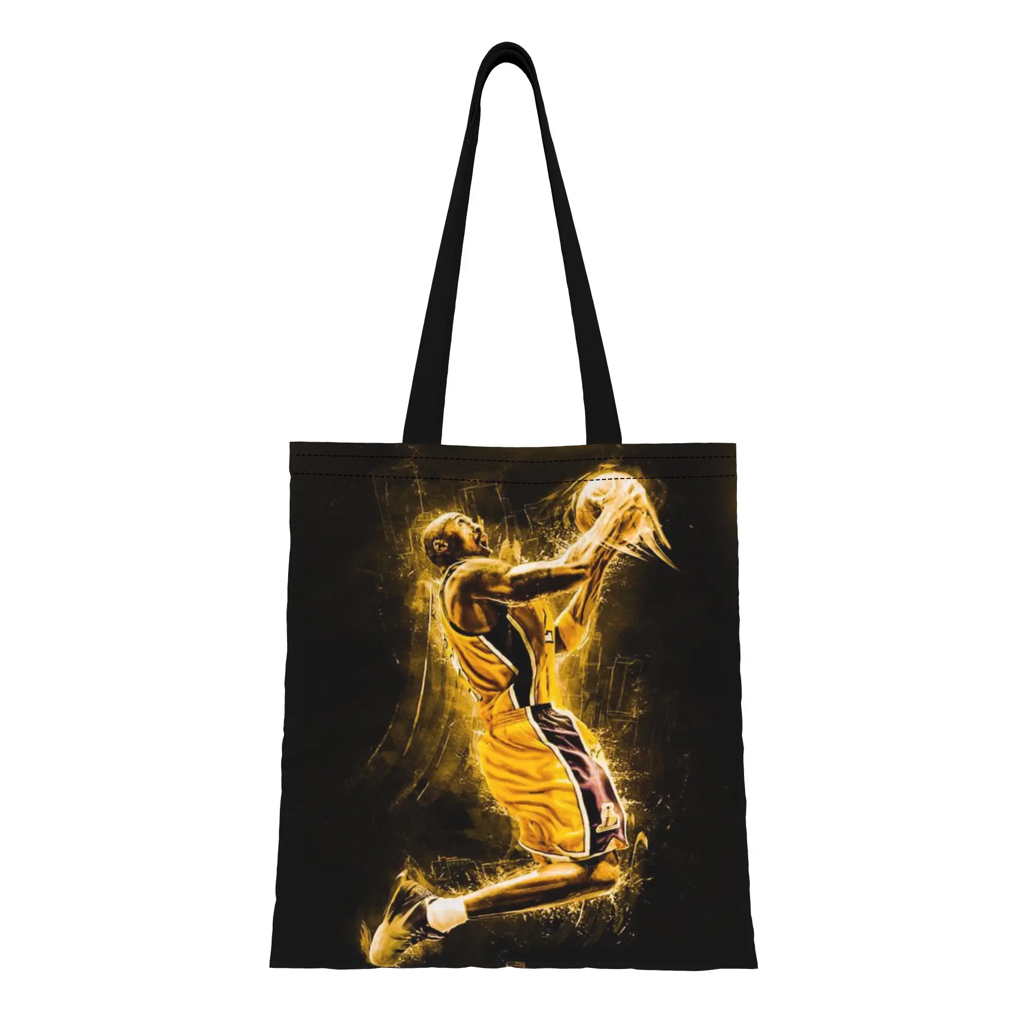 

1PC back to school Kobe Bryant Canvas funko Canvas Tote Bag Women'S Shoulder Handbag