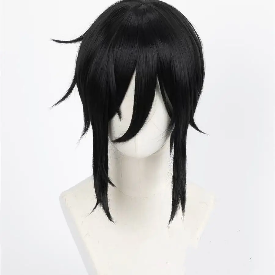 Black Butler Sebastian Michaelis Cosplay Wig - Styled Design, Realistic Scalp Top, Perfect for Anime Conventions