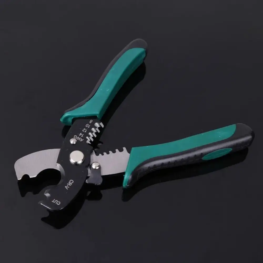 

Spring Loaded 7 in 1 Wire Stripper Cable Cutter Ergonomic Handle Cutting Pliers Fast Cutting Multifunctional