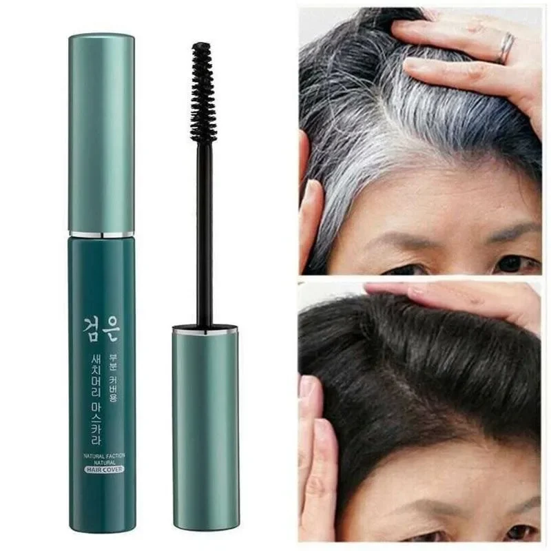 Natural Plant One-time White Grey Hair Cover Up DIY Hair Color Wax Mascaras Temporary Hair Color Brushes Dye Cream Hair Coloring