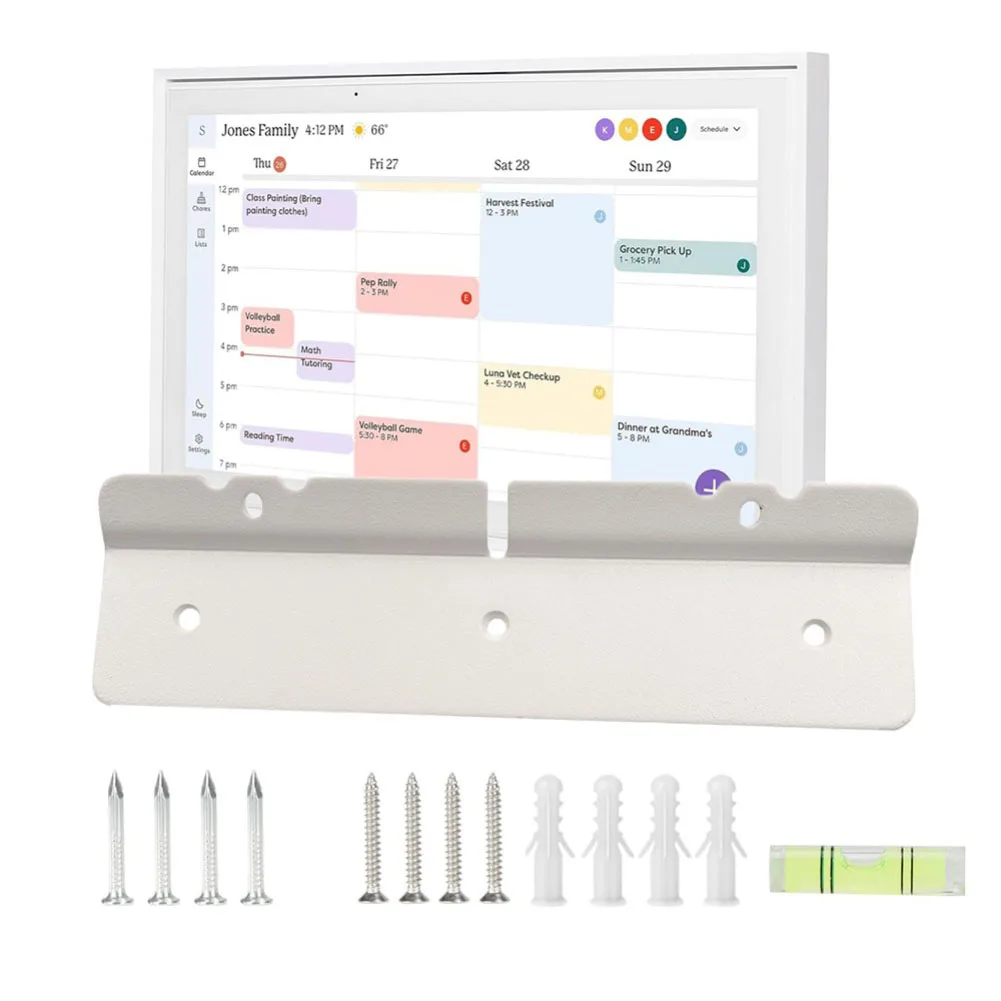 Calendar Display No-Drill Wall Mount Dual Mounting Options For Wall Decor Flush Mount Dual Mounting Methods Flush-Mount Design