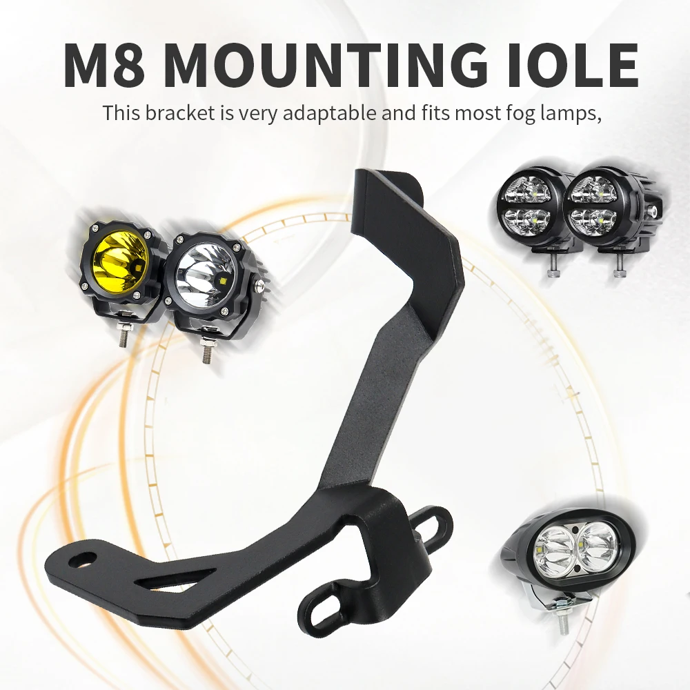 Fit For BMW F900XR 2024 Motorcycle Fog Light Brackets LED Spotlight Support F 900 XR 2020-2023 Metal Black Accessories
