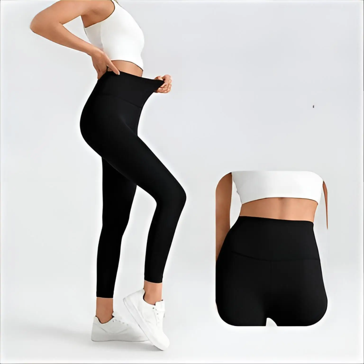 요가 팬츠 플러스 사이즈 여성 섹시 레깅스 여성 요가복 실버 가을 확장 사이즈 하이 미드 드레이프 스무스 타이드 버톡 와인 레드