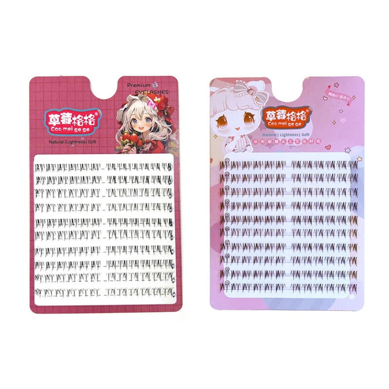 Cílios inferiores de aparência natural segmentados único estilo cômico extensão de cílios ferramenta de maquiagem para maquiagem de olhos aprimorada