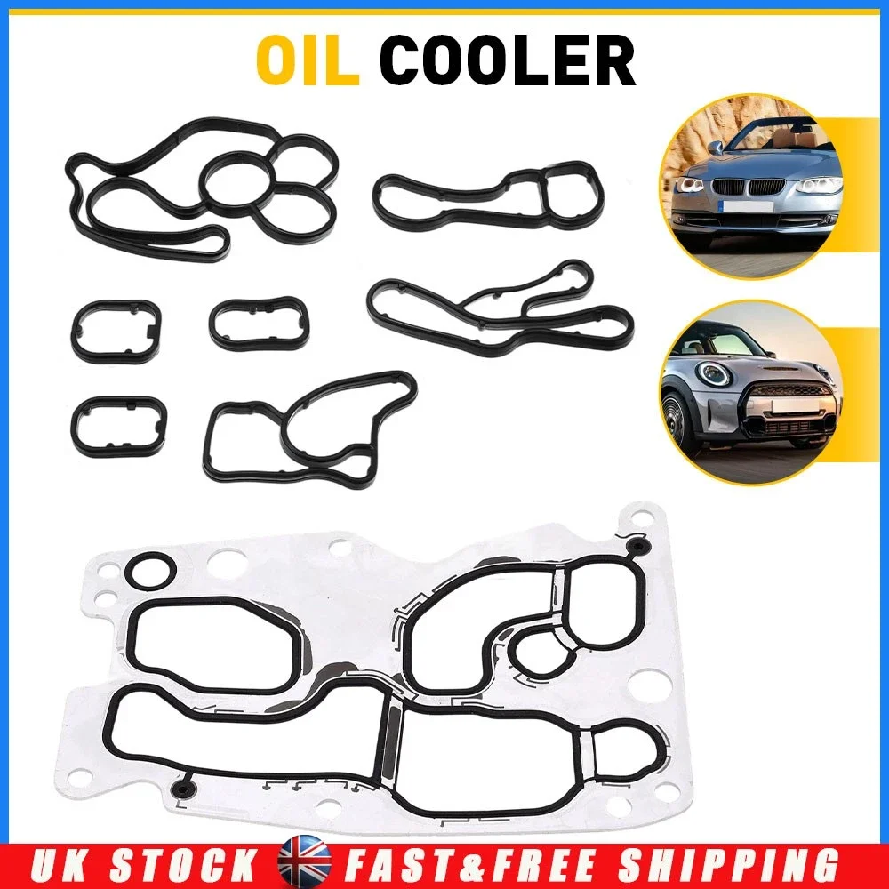 

A Set Oil Filter Housing Gaskets For Bmw Cooler & Heat Exchanger N47N N47S N57N N57S High-Quality Automotive Parts