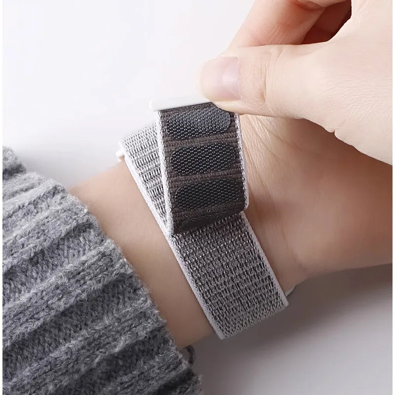 Nylon loop strap For Amazfit bip 6-5-3/u/S/pro Sport 20mm/22mm Bracelet for Amazfit GTS 4/3/2/2e/4 Mini/GTR 4/3/3 Pro/2/2e band
