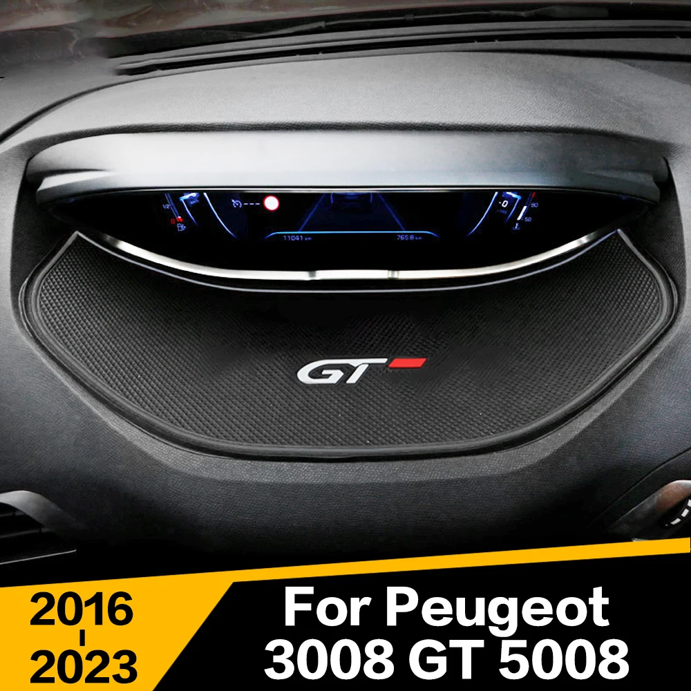 وحدة تحكم أدوات خاصة مُعاد تركيبها وسادة زخرفية مضادة للانزلاق لبيجو 3008 GT 5008 2016-2023 ملحقات السيارة #5