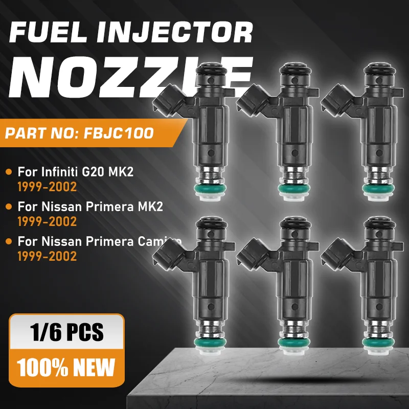 FBJC100 Fuel Injectors Nozzle For Infiniti G20 MK2 Nissan Primera MK2 2.0L L4 4 Cylinders 1999 2000 2001 2002 842-12240 FIJ0020