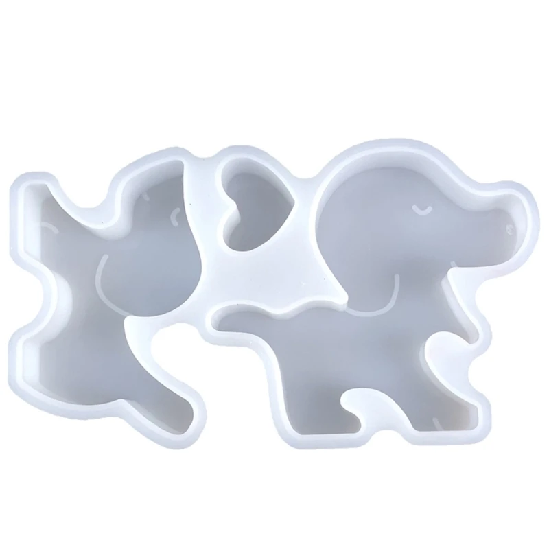 Silicone Figurine Moulds Dog Ornament Mould Mold Crafts Molds Hand-Making Accessaries for Making Ornament