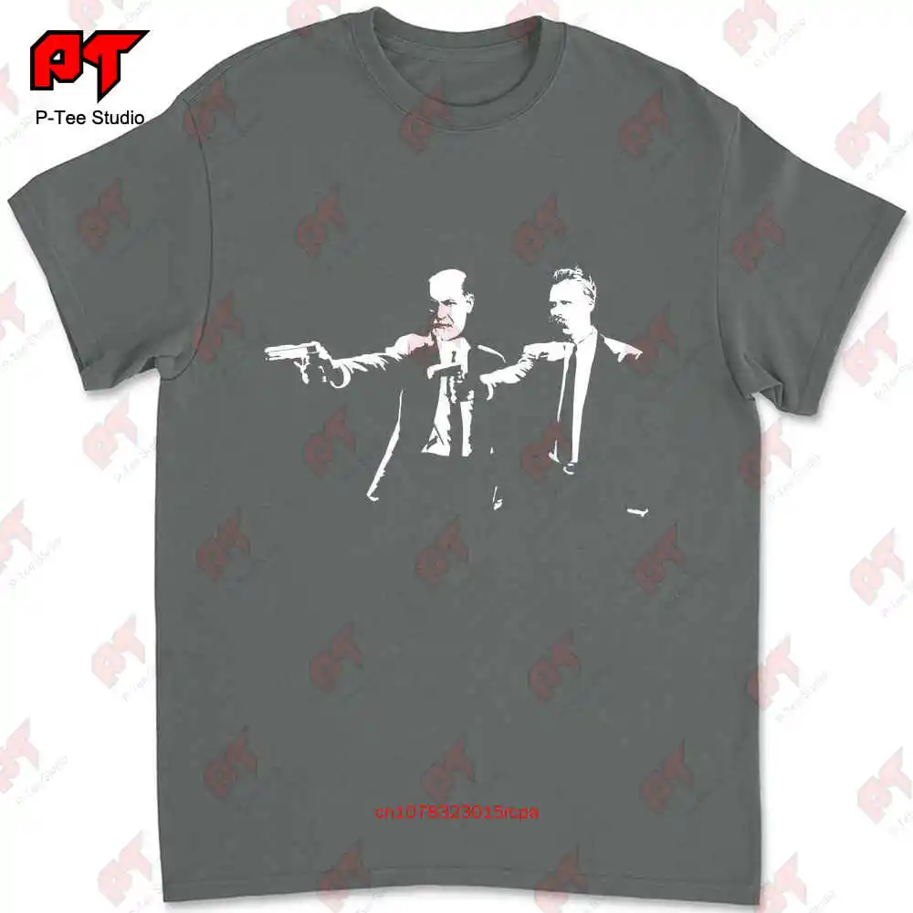 Freud And Nietzsche Philosopher Psychologist T-shirt E70Y