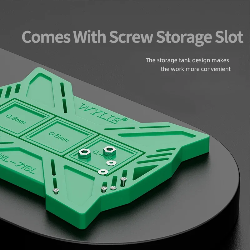 WYLIE WL-716L roślinna blaszana podkładka uniwersalna magnetyczna platforma do reballingu BGA dla iPhone 6-15 procesor telefonu IC Rework adsorpcja