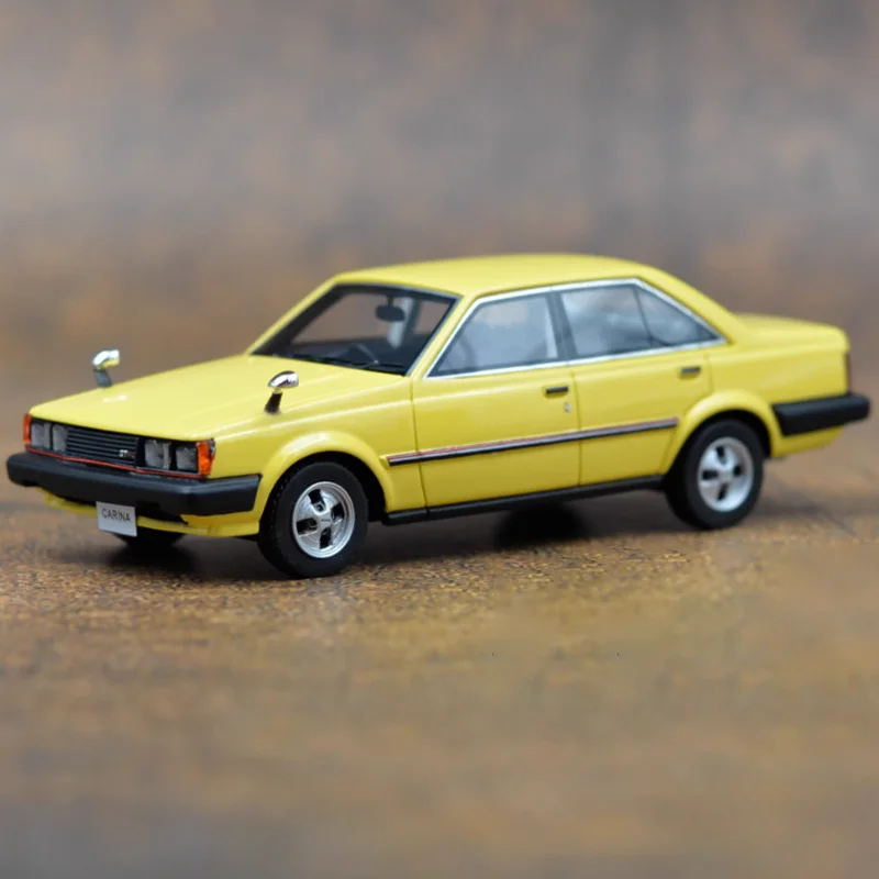 Original 1:43 Scale Toyota Carina 1600GT Simulation Resin Car Model Static Display Collectible Toy Gift Souvenir Decoration