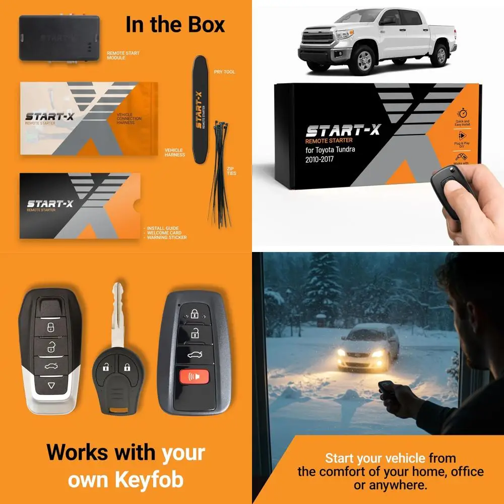 

Комплект дистанционного стартера Start-X для Toyota Tundra (2010, 2011, 2012, 2013, 2014, 2015, 2016, 2017) Грузовики | G-Key зажигание | Вилка и П