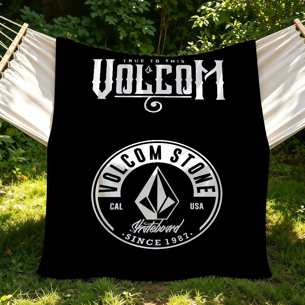Fashion V-Volcom Cool Blanket Suitable For Sofas Beds Offices Cars Outdoor Travel An Ideal Gift For Friends Family