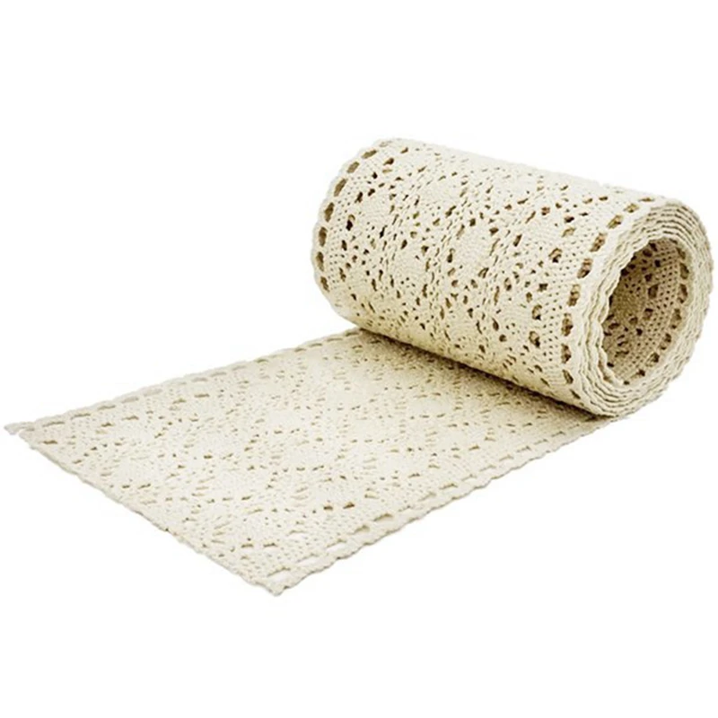 

Table Runner Macrame For Wedding In Boho Style Beige Cream Table Runner Vintage Crochet Rustic